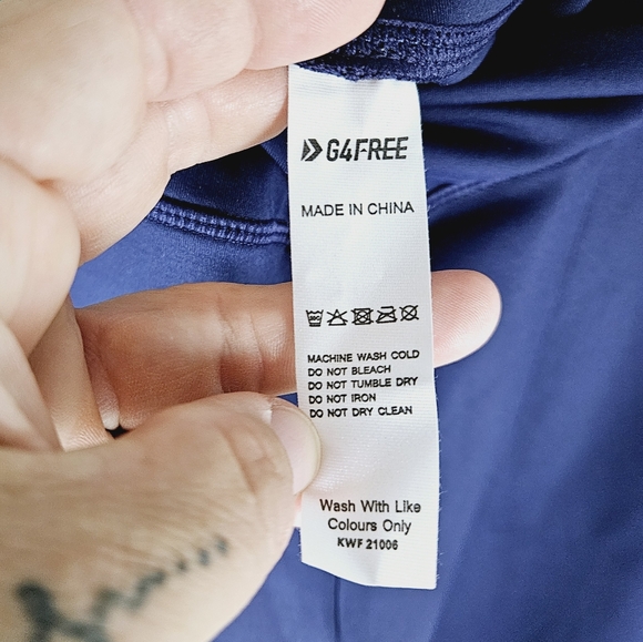 G4FREE | high waist wide leg flowy yoga split hem crop capri pants - Picture 6 of 8